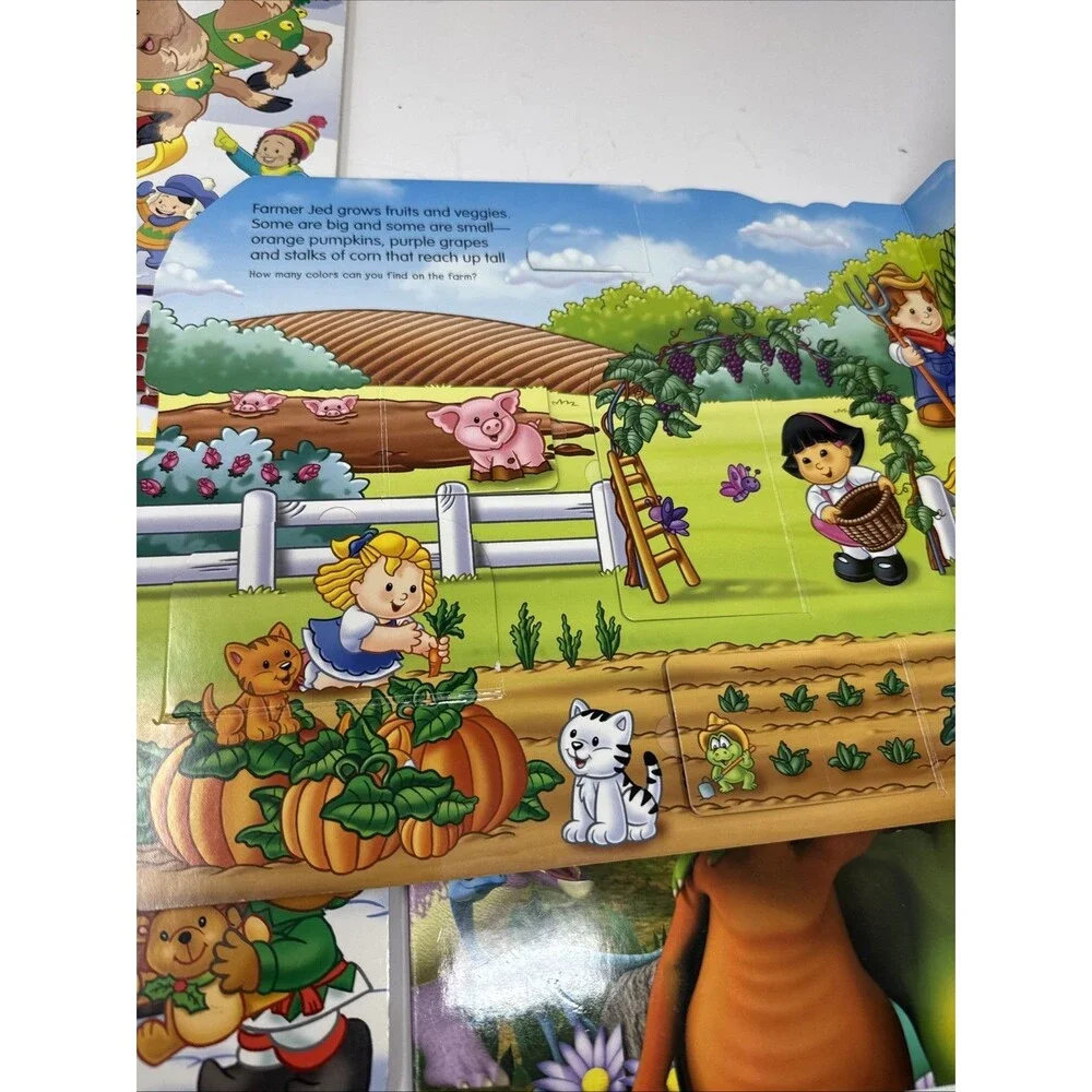 LOT 6 Lift the Flap Board Books Fisher Price Little People Dinosaur Train Maisy'
